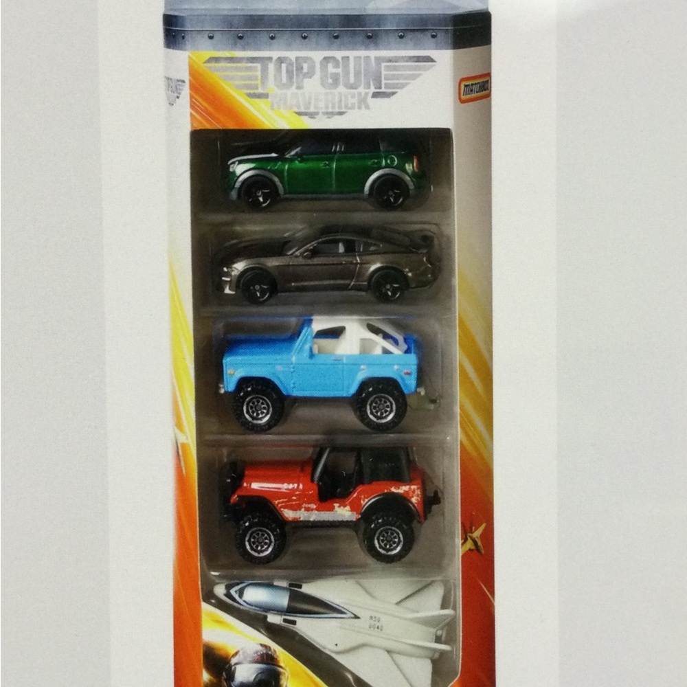 Collectible Retired Matchbox GRF43 Top Gun Maverick Pack of 5, BNIP